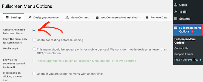 Creare un menu a schermo intero per smartphone e tablet