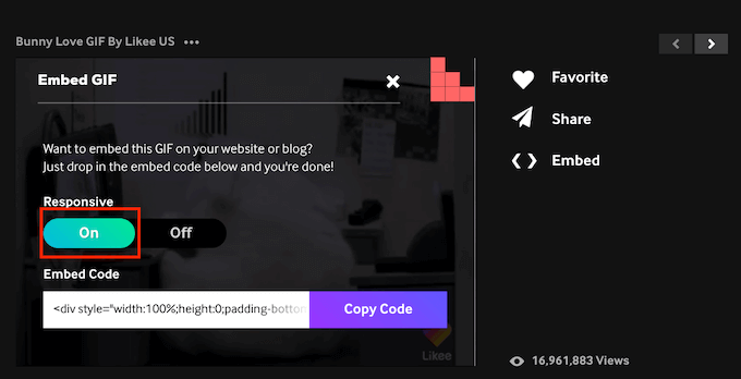 Hur man lägger till en responsiv Giphy GIF till din WordPress-webbplats