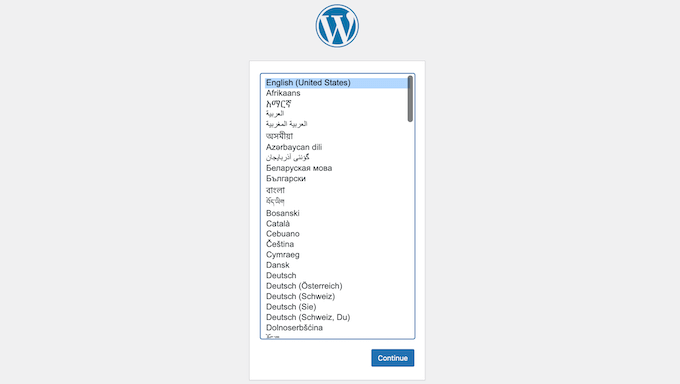 How to install WordPress in your own language 