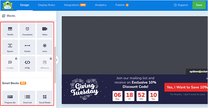 Adicione blocos para personalizar sua barra de rodapé flutuante Adicione blocos para personalizar sua barra de rodapé flutuante
