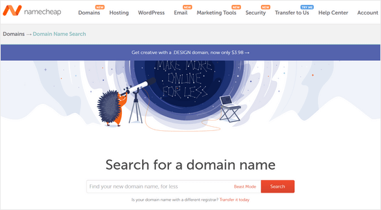 Namecheap domain name generator