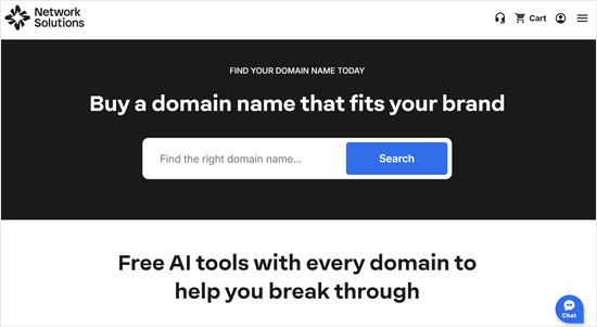 Network Solutions domain generator