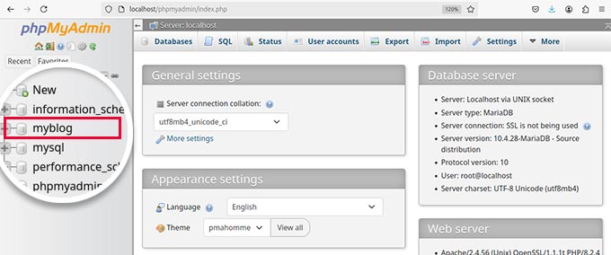 Open your database in phpMyAdmin Open your database in phpMyAdmin