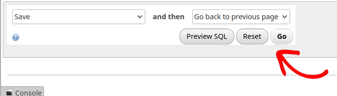Save database changes Save database changes