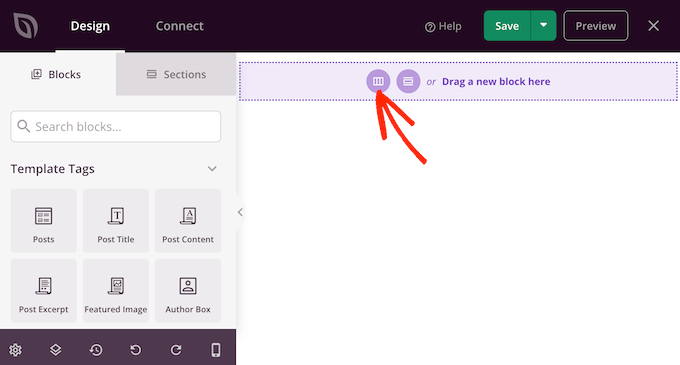 The SeedProd theme builder editor The SeedProd theme builder editor