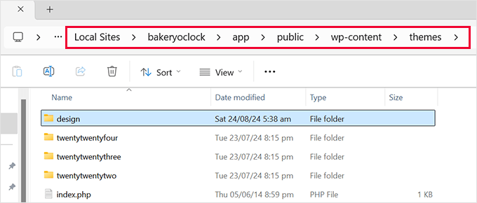 Locating your theme folder Locating your theme folder