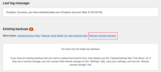 Remote backups Remote backups
