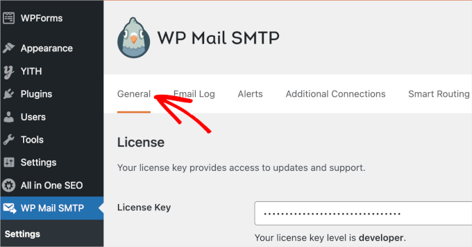 Ustawienia WP Mail SMTP
