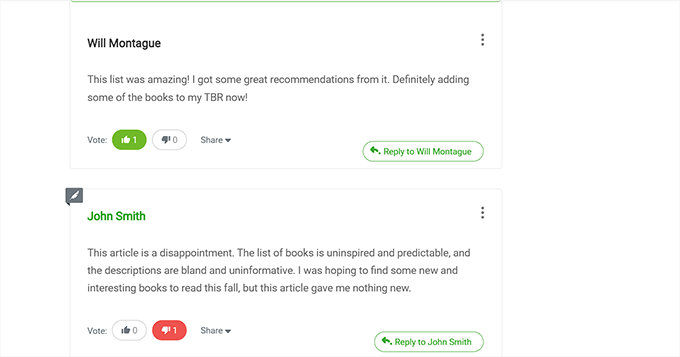 Like or dislike comments in WordPress Like or dislike comments in WordPress