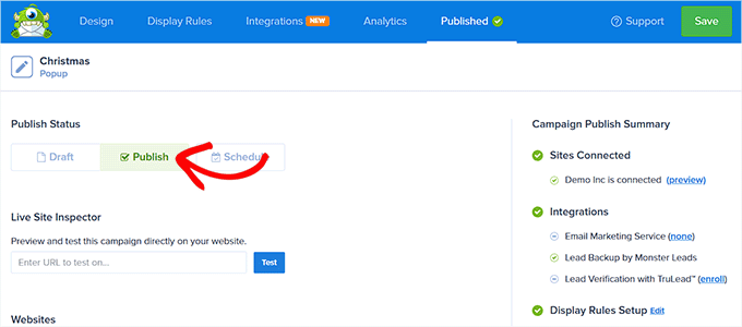 Pubblica la tua campagna natalizia