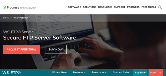 WS_FTP Professional Progress