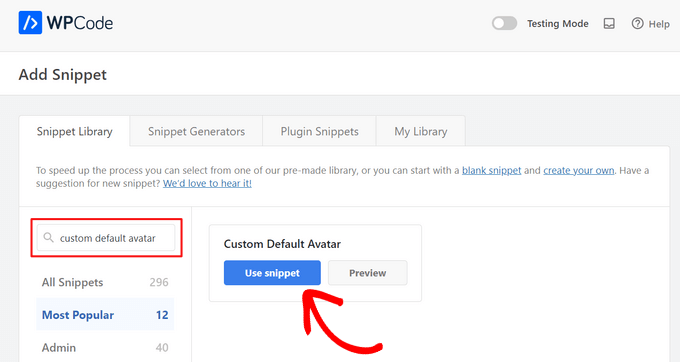 Showing a custom avatar using code Showing a custom avatar using code