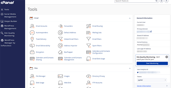 Liquid Web offers cPanel for easy management