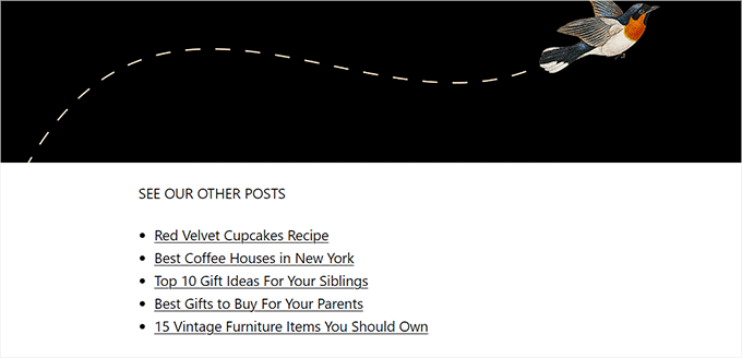 Preview for random posts Preview for random posts