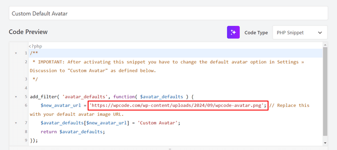 WPCode automatically adds the code, you just need to replace the image url WPCode automatically adds the code, you just need to replace the image url
