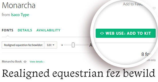 ウェブキットにTypekitフォントを追加する ウェブキットにTypekitフォントを追加する