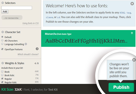 変更を保存するには、キットを発行してください 変更を保存するには、キットを発行してください
