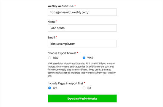 Weebly to WordPress Importer Weebly to WordPress Importer