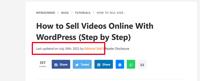 Fecha de última actualización Fecha de última actualización