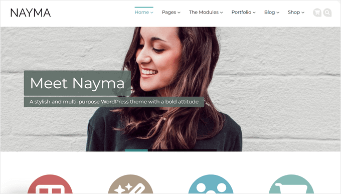 Nayma WordPress theme