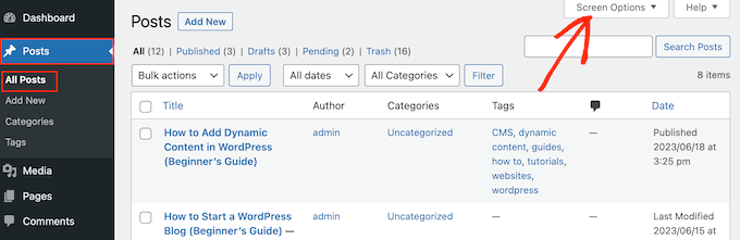 Disabilitare ping e trackback sui post di WordPress esistenti