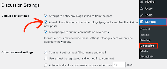 Disabilitare trackback e pingback in WordPress