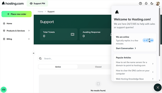 Hosting.com support options Hosting.com support options
