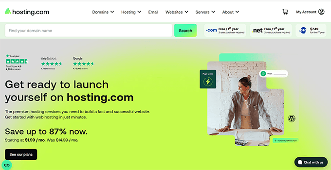 Hosting.com website Hosting.com website