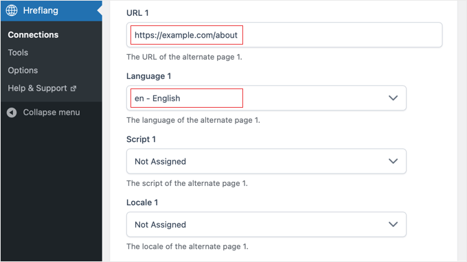 Adding Hreflang Tags to the Default Page Using Hreflang Manager