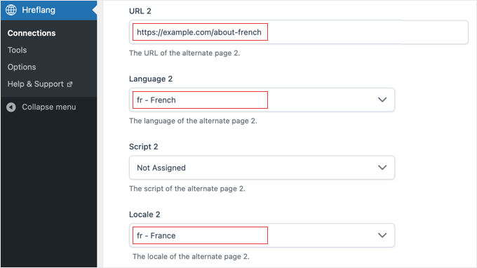 Adding Hreflang Tags to the Translated Page Using Hreflang Manager