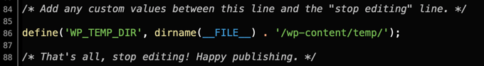 Paste the Code Snippet Into wp-config.php Paste the Code Snippet Into wp-config.php