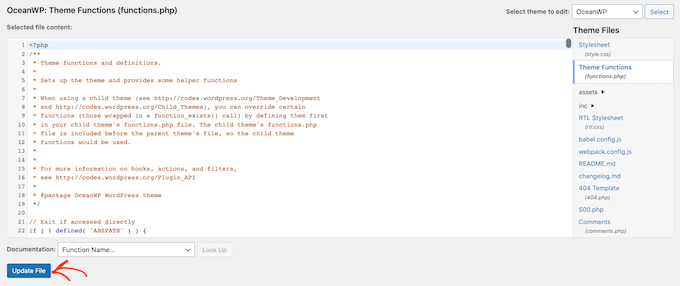 The WordPress theme customizer The WordPress theme customizer