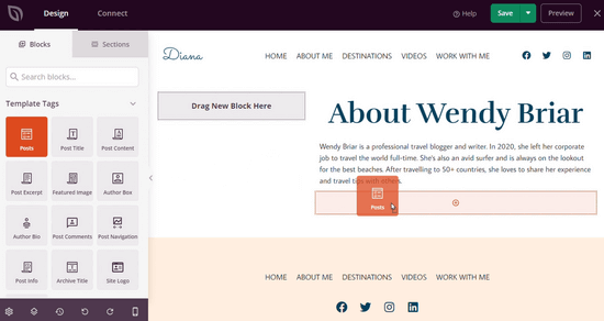 Add Posts block in SeedProd Add Posts block in SeedProd