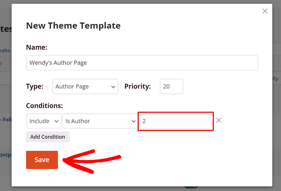 Enter the user id to create custom author pages for each writer Enter the user id to create custom author pages for each writer