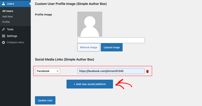 Adding a Facebook Profile Using Author Bio Box Adding a Facebook Profile Using Author Bio Box
