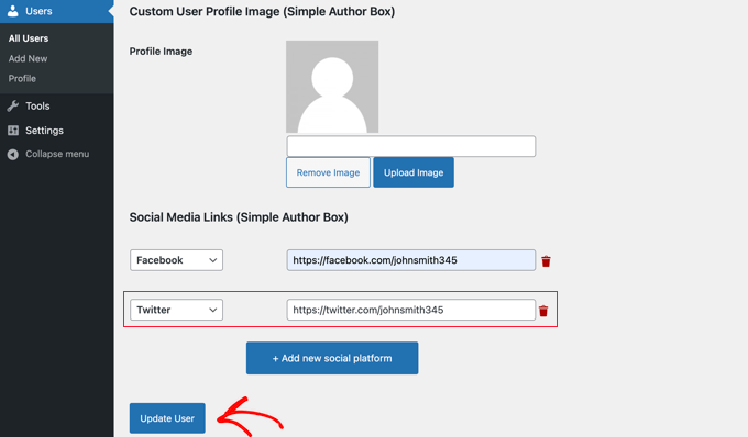 Adding Facebook and Twitter Links Using Simple Author Box Adding Facebook and Twitter Links Using Simple Author Box