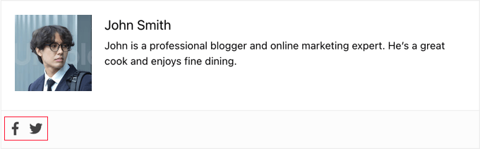 Preview of Simple Author Box with Social Icons Preview of Simple Author Box with Social Icons