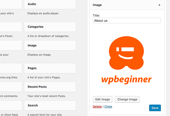 Prévia do widget de imagem