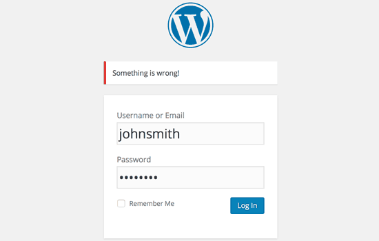 Disabled login hints Disabled login hints