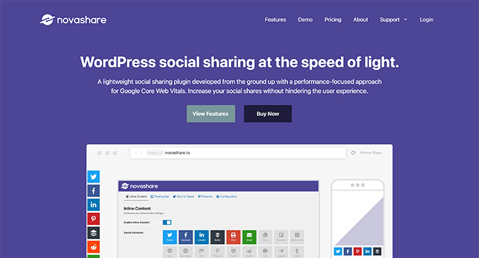 Novashare - WordPress Social Sharing Plugin Novashare - WordPress Social Sharing Plugin