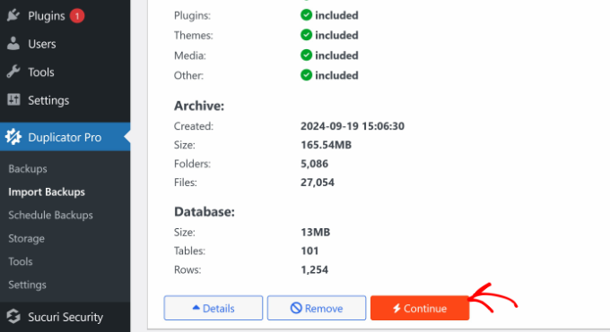 View backup status View backup status