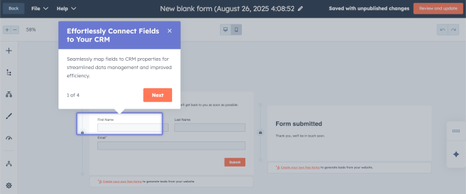 Creating HubSpot forms