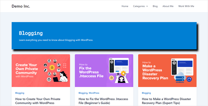 An example of a category archive page made with CSS Hero An example of a category archive page made with CSS Hero