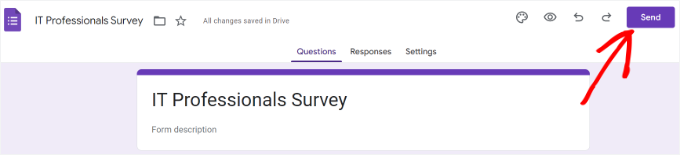 Click the send button Click the send button