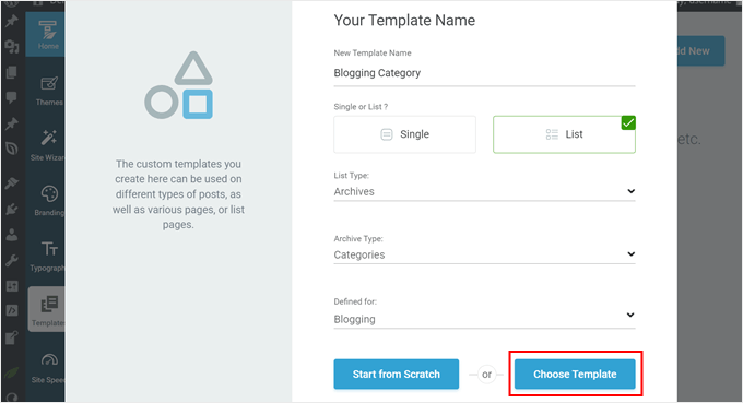 Creating a new category template in Thrive Architect Creating a new category template in Thrive Architect