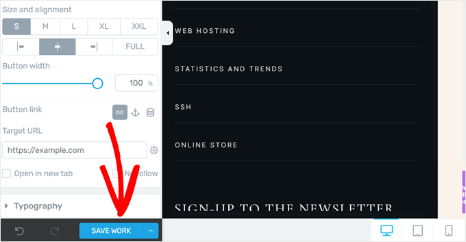 Saving your work in Thrive Architect Saving your work in Thrive Architect