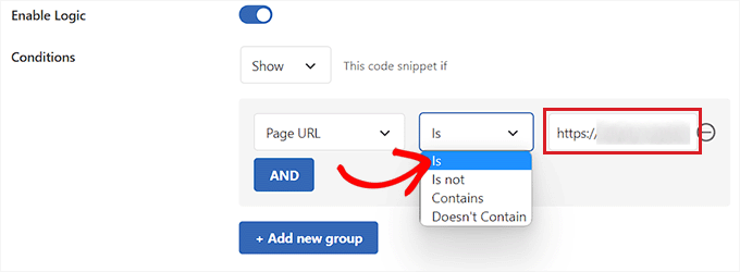 Add the specific post URL Add the specific post URL
