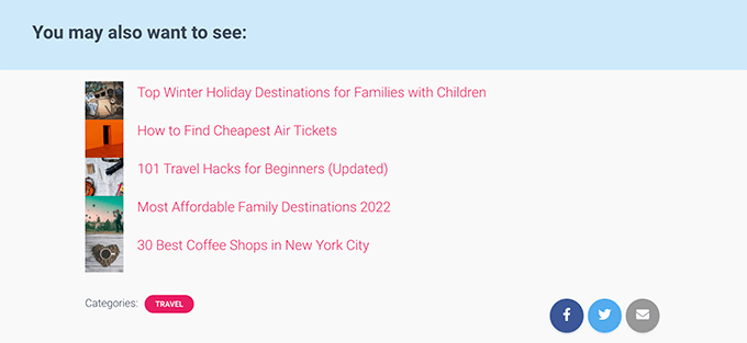 Afișarea articolelor recente dintr-o categorie pentru a crește numărul de vizualizări ale paginii