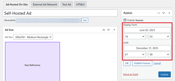 Set an Ad schedule Set an Ad schedule