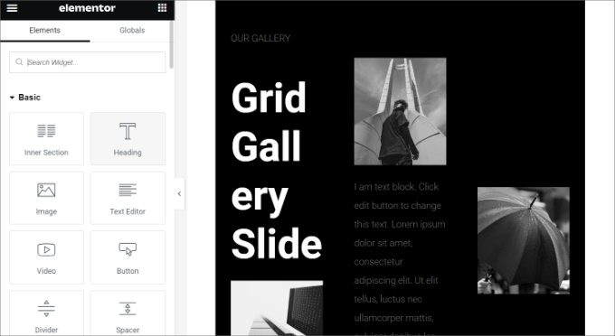 Add blocks to the layout Add blocks to the layout